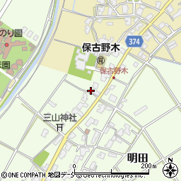 新潟県新潟市西区明田367周辺の地図