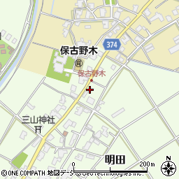 新潟県新潟市西区明田702周辺の地図