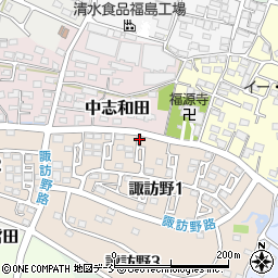 福島県伊達市寺前周辺の地図