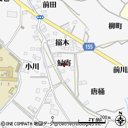 福島県福島市飯坂町（鮎寄）周辺の地図