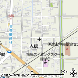 福島県伊達市保原町赤橋86周辺の地図