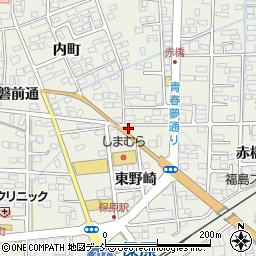 福島県伊達市保原町赤橋10周辺の地図