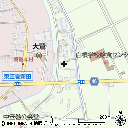 新潟県新潟市南区東笠巻2181-1周辺の地図