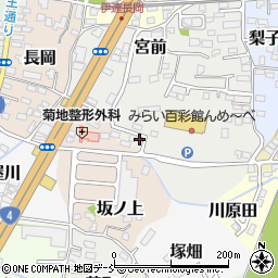 福島県伊達市雪車町1周辺の地図