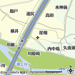 福島県福島市飯坂町湯野（崖畑）周辺の地図