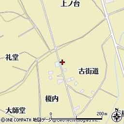 福島県伊達市保原町上保原古街道31周辺の地図
