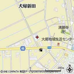 新潟県新潟市南区犬帰新田427周辺の地図