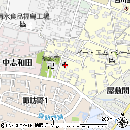 福島県伊達市下志和田周辺の地図