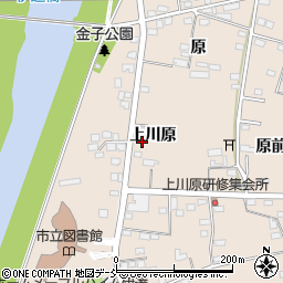 福島県伊達市箱崎上川原周辺の地図