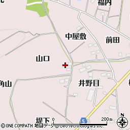 福島県福島市飯坂町平野山口周辺の地図