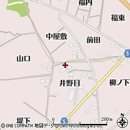 福島県福島市飯坂町平野井野目20周辺の地図