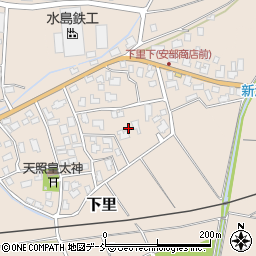 新潟県阿賀野市下里周辺の地図