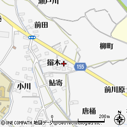 福島県福島市飯坂町搦木周辺の地図