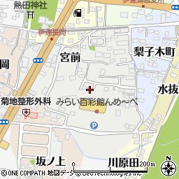 福島県伊達市雪車町17周辺の地図