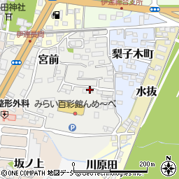 福島県伊達市雪車町16周辺の地図