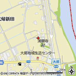 新潟県新潟市南区犬帰新田737周辺の地図