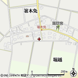新潟県阿賀野市箸木免周辺の地図