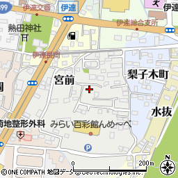 福島県伊達市宮前12-4周辺の地図