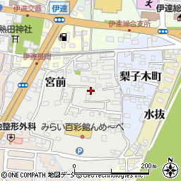 福島県伊達市宮前12-6周辺の地図