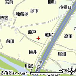 福島県福島市飯坂町湯野飽戸周辺の地図