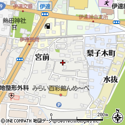 福島県伊達市宮前12-5周辺の地図