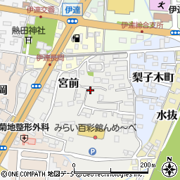 福島県伊達市宮前12-1周辺の地図