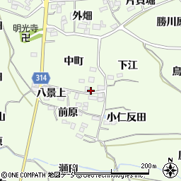 福島県福島市飯坂町東湯野中町10周辺の地図