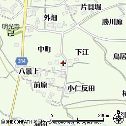福島県福島市飯坂町東湯野中町15周辺の地図