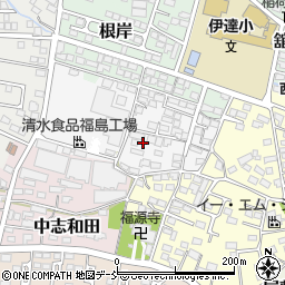 福島県伊達市久根妻周辺の地図