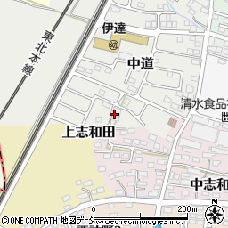 福島県伊達市中道46周辺の地図