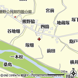 福島県福島市飯坂町湯野前田4周辺の地図