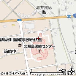 福島県伊達市箱崎東周辺の地図
