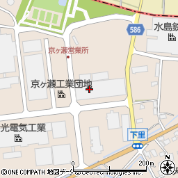 新潟県阿賀野市京ヶ瀬工業団地周辺の地図