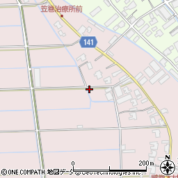 新潟県新潟市南区東笠巻新田156周辺の地図