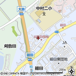 相馬市役所　中村二小放課後児童クラブ周辺の地図