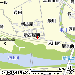 福島県福島市飯坂町湯野新古屋前18周辺の地図