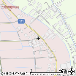 新潟県新潟市南区東笠巻新田413周辺の地図