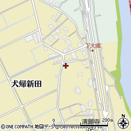 新潟県新潟市南区犬帰新田627-9周辺の地図