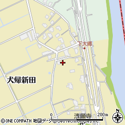 新潟県新潟市南区犬帰新田627周辺の地図