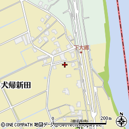 新潟県新潟市南区犬帰新田627-6周辺の地図