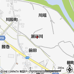 福島県福島市飯坂町瀬戸川周辺の地図