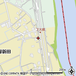 新潟県新潟市南区犬帰新田661周辺の地図