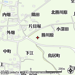 福島県福島市飯坂町東湯野勝川原周辺の地図