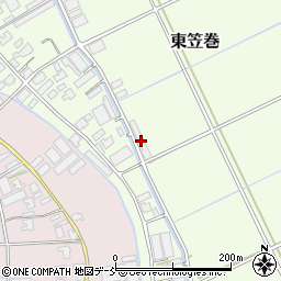 新潟県新潟市南区東笠巻3845-2周辺の地図