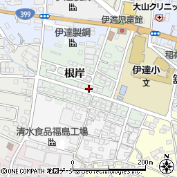 福島県伊達市根岸5-39周辺の地図