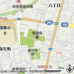 浄運寺周辺の地図