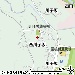 福島県福島市大笹生（西川子坂）周辺の地図