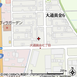 新潟県新潟市南区大通黄金7丁目17周辺の地図