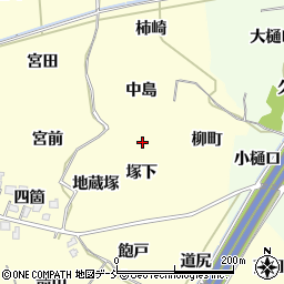 福島県福島市飯坂町湯野塚下周辺の地図