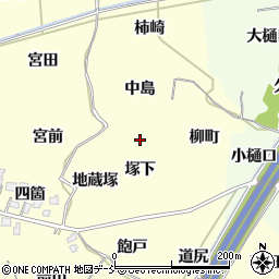 福島県福島市飯坂町湯野（塚下）周辺の地図